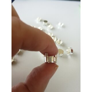 Aufnhkessel mit Boden fr 10 mm Rivoli und Chaton Swarovski Stein