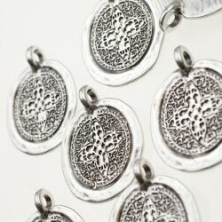 5 Ethno Ottoman Style Pendants 30 mm (Ø 3,6 mm)