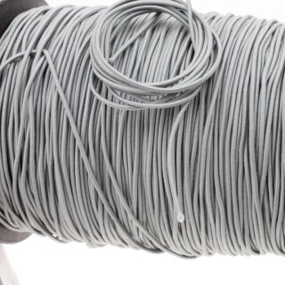 10 m Rubber Band 1,8 - 2 mm, grey