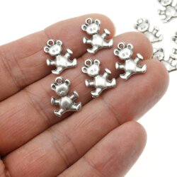 10 Teddy bear charms