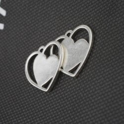 10 Heart Charms