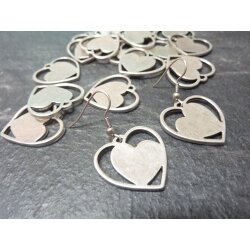 10 Heart Charms