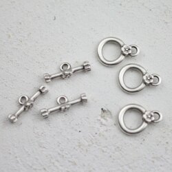 10 Toggle Clasps 18 x13 mm