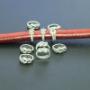 20 Sliderbeads 12 x 6 mm (Ø 20 x 8 mm)  for Regaliz