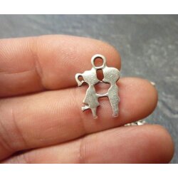 20 pcs. First Kiss Boy and Girl Charms 20 x14 mm