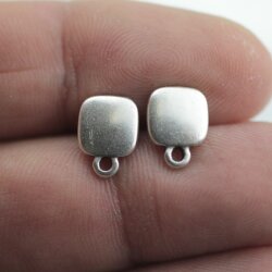 5 Pairs Earring Post 8 x10 mm