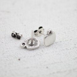 5 Pairs Earring Post 8 x10 mm