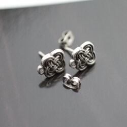 5 Pairs Earring Post 8 x10 mm