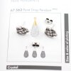 5 Pairs Earring Post 8 x10 mm