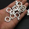 10 Venus Symbol Charms 34 x 24 mm