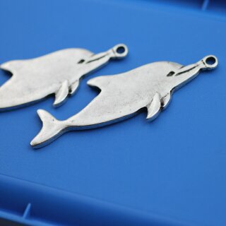 5 Delfine Charm Anhnger 65 x 25 mm