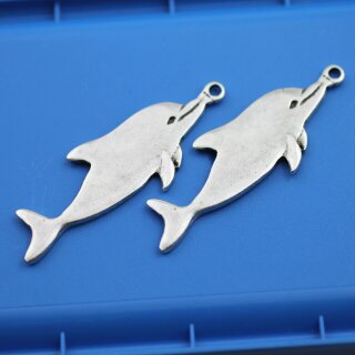 5 Delfine Charm Anhnger 65 x 25 mm