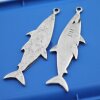 1 Shark Charms Pendant 71 x 25 mm (Ø 2,5 mm)