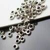 50 Metal Beads 9 x 6 mm (Ø 4 mm)