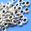 50 Metal Beads 9 x 6 mm (Ø 4 mm)