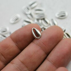 20 Shell Connector Charms 11 x 8 mm