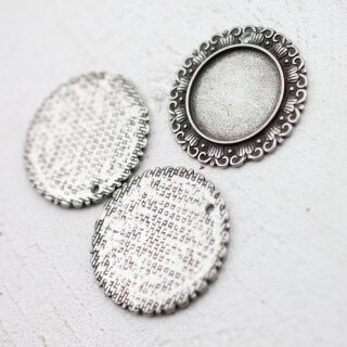 5 Anhnger Cabochon Rohling 34 mm ( 2.5 mm)