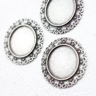5 Anhnger Cabochon Rohling 34 mm ( 2.5 mm)