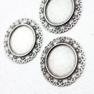 5 Anhnger Cabochon Rohling 34 mm ( 2.5 mm)