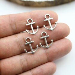 20 Antique Silver Anchor Charms Pendant