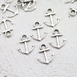 20 Antique Silver Anchor Charms Pendant