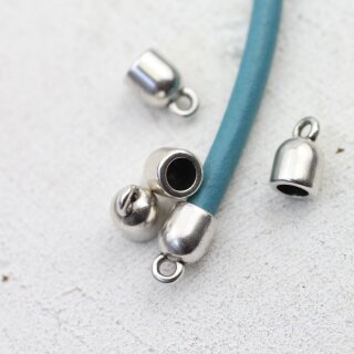 10 Jewelry End Caps 13 x 8 mm (Ø 5 mm)