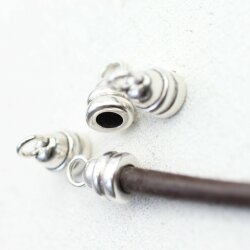 10 Jewelry End Caps 15 x 9 mm (Ø 5 mm)