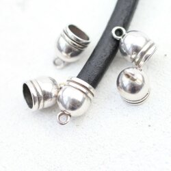 10 Endkappen 13 x 8 mm (Ø 5 mm)