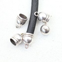 10 Endkappen 13 x 8 mm (Ø 5 mm)