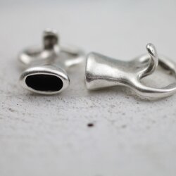 5 Zamak Clasp Hook Sets 26 x 20 mm (Ø 10 x 5 mm)