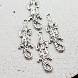 5 Stingray Charms Pendants 46 x 25 (Ø 3 mm)