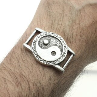 1 Yin und Yang Armband Verbinder 41x31 ( 17x2 mm)