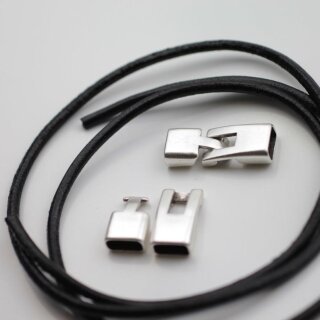 5 Verschlsse fr Lederarmband 34x12mm ( 9x4 mm) altsilber