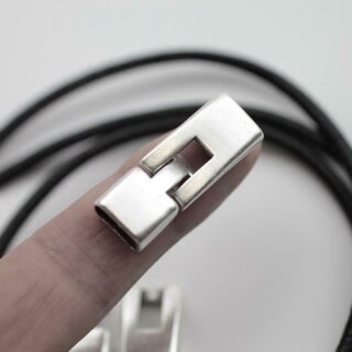 5 Verschlsse fr Lederarmband 34x12mm ( 9x4 mm) altsilber