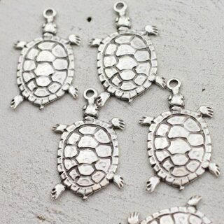 5 Schildkrten Anhnger 43x23 ( 3 mm)