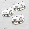 1 Cat Charms 25x38 (Ø 3 mm)