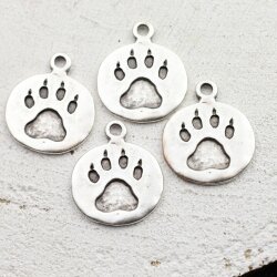 5 Paw Charms 30x25 (Ø 3 mm)