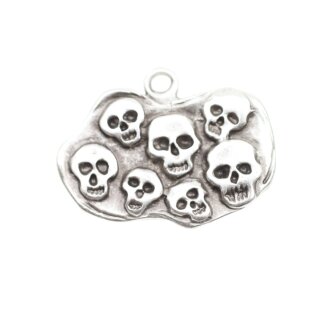 1 Totenkopf Anhnger 38x27 ( 3 mm)
