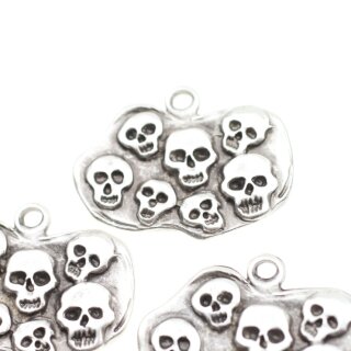 1 Totenkopf Anhnger 38x27 ( 3 mm)