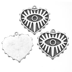5 Herz Anhnger 28x28 mm ( 2 mm)
