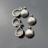 10 Shell Charms 15x11 mm (Ø 1,2 mm)