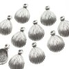 10 Shell Charms 15x11 mm (Ø 1,2 mm)