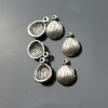 10 Shell Charms 15x11 mm (Ø 1,2 mm)