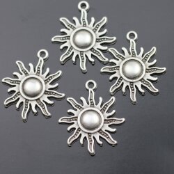 10 Sun Charms 22 mm (Ø 2 mm)