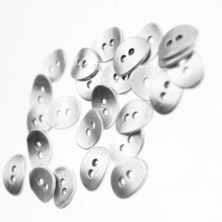 20 Button Clasps for Wraps Bracelets, Textiles 14x11 mm...