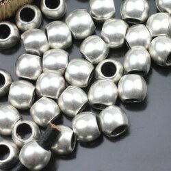 10 Metal Beads 8 mm (Ø 4 mm)