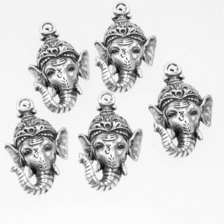 1 Schmuck Anhänger Ganesha 38x24 mm (Ø 2 mm)