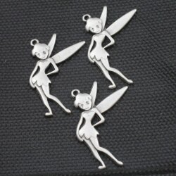 10 Fairy Charms 35x22 mm (Ø 1 mm)