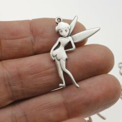 10 Fairy Charms 35x22 mm (Ø 1 mm)