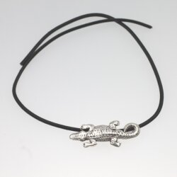 5 altsilber Schiebeperlen Krokodil, DIY Kette Anhänger, Ringe, Armband